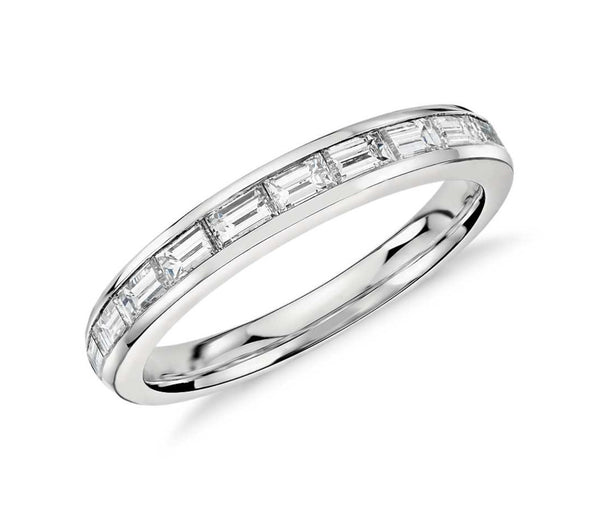 Baguette Cut Eternity Ring End to End